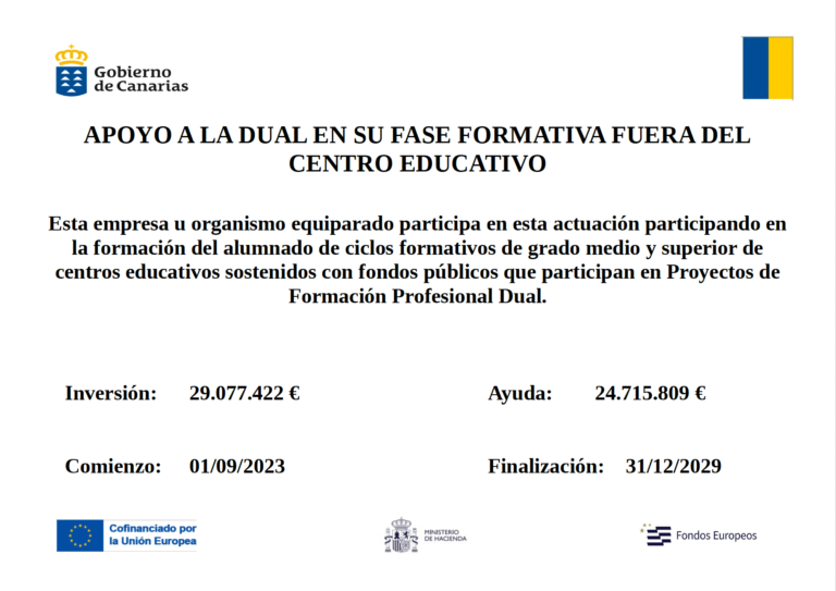 APOYO A LA DUAL EN SU FASE FORMATIVA FUERA DEL CENTRO EDUCATIVO